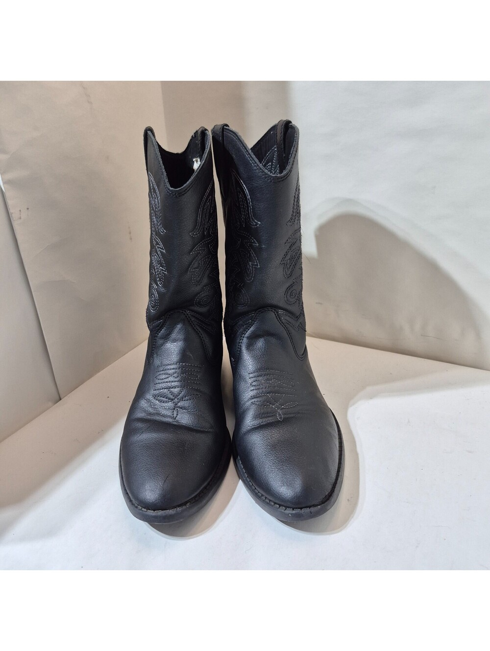 Deer Stags Womens Ranch Western Boots Sz 6 Black Cowboy  Boots